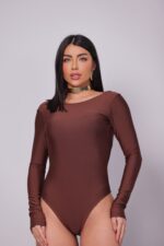 Body Manga Longa aberto sem bojo